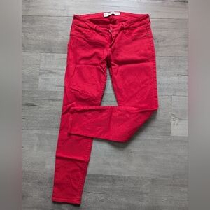 A&F Bright Red Jeans